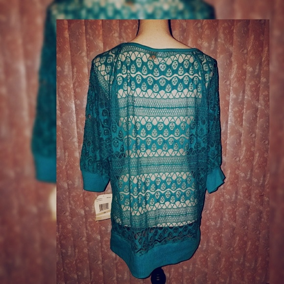 Knit top, Sz 1X, 3/4 Sleeve - Picture 2 of 4